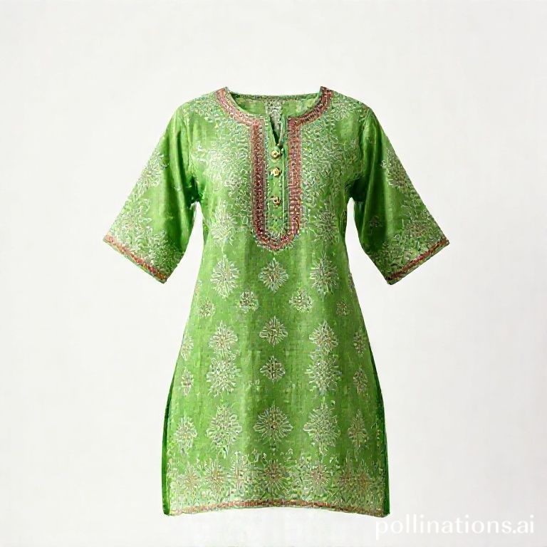Women's Green Chikankari Kurti